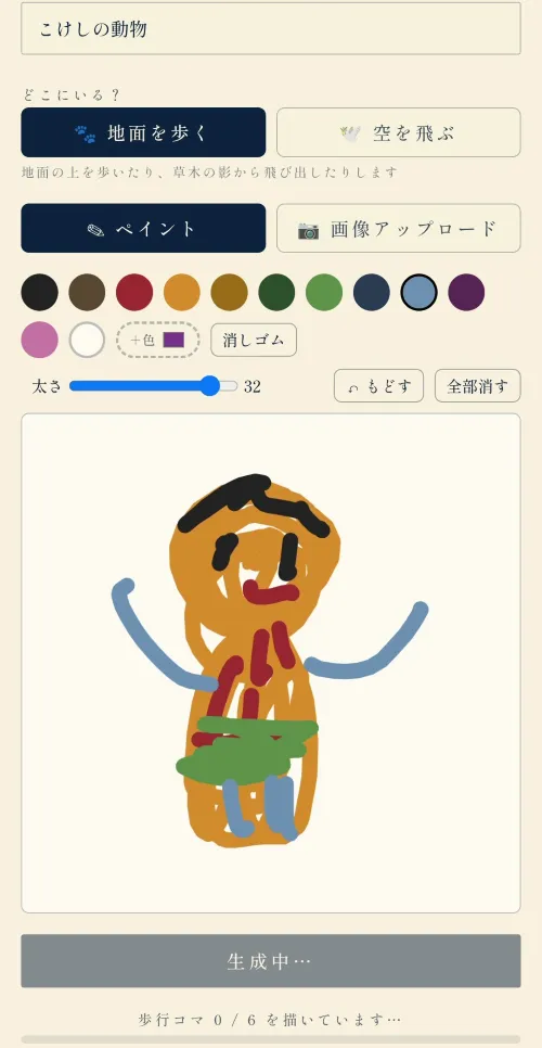 スマホでお絵かき